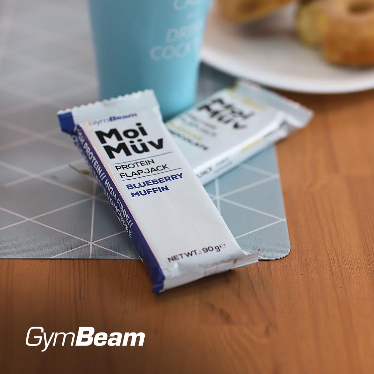 GymBeam MoiMüv Flapjack Barretta Proteica Banana Chocolate 12x90g 20g