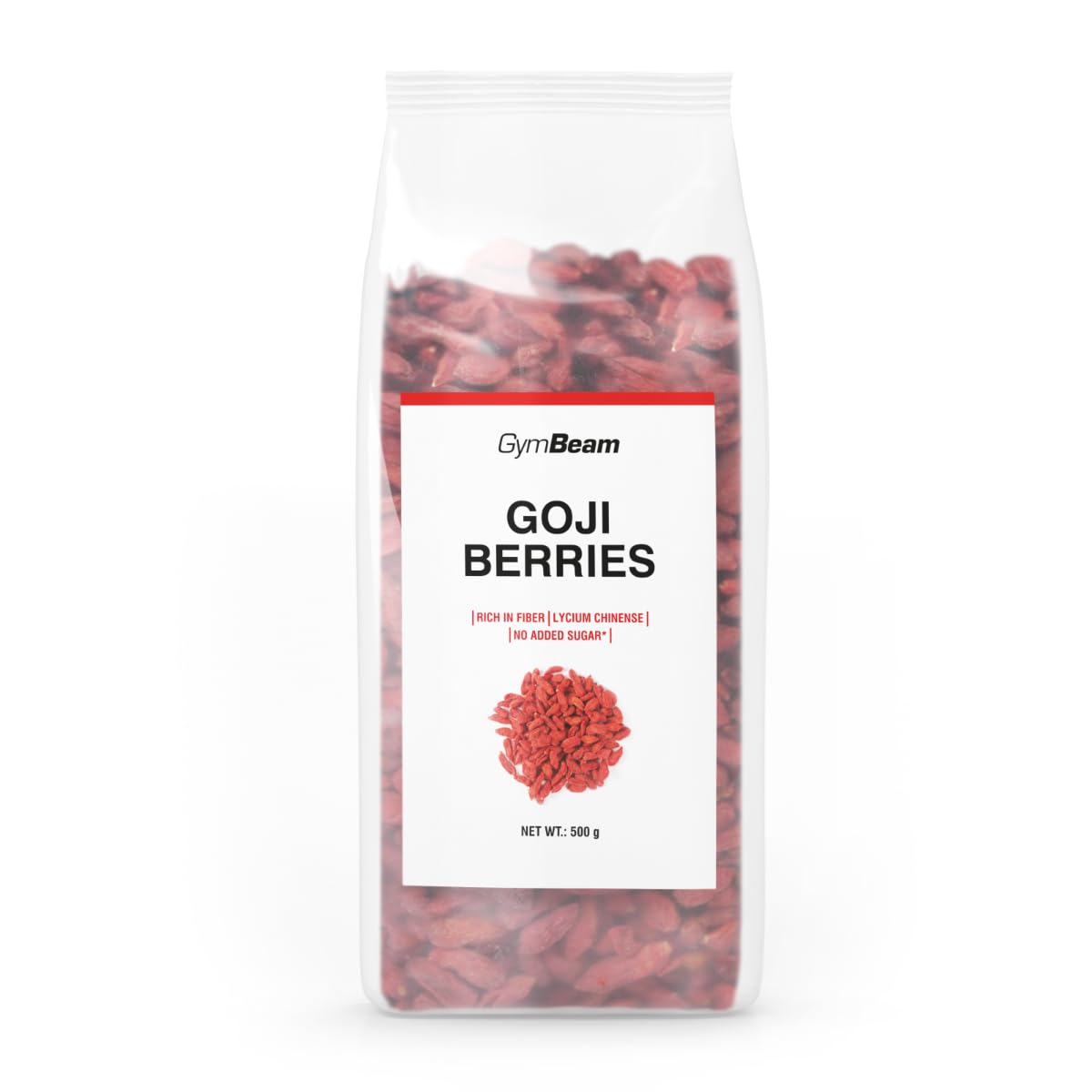 GymBeam Bacche di Goji essiccate 500 g fibre e proteine