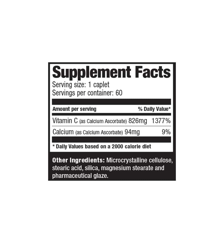 Ultimate Nutrition Health Wellness Vitamin C Integratore 826 mg