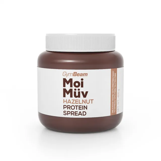 GymBeam MoiMüv Crema Proteica 400 g Nocciola Senza Zuccheri