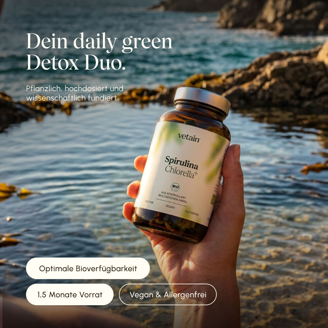 Vetain Spirulina Chlorella Bio 500 Compresse Alghe Vegan