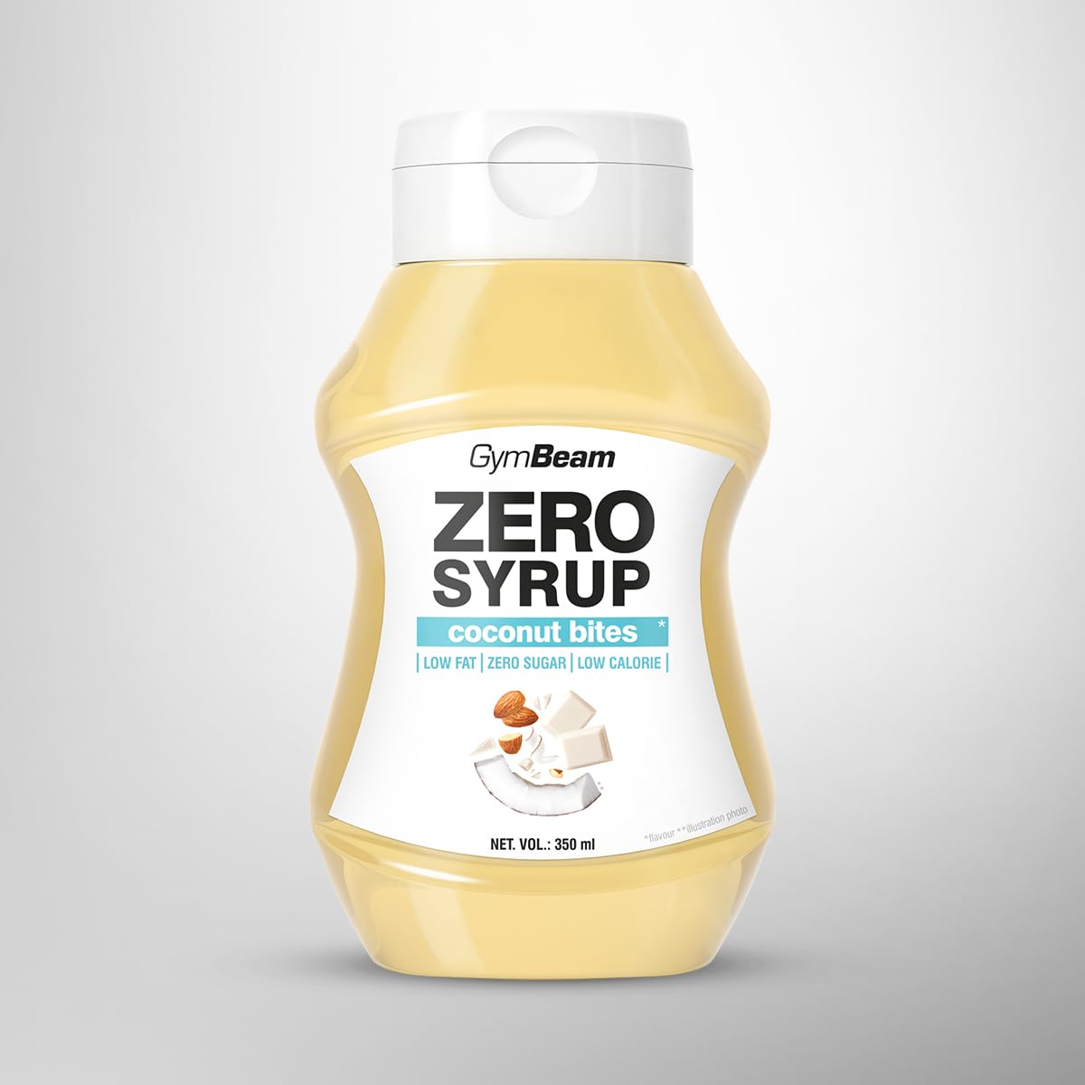 GymBeam Sciroppo ZERO Coconut Bites Topping 350 ml Zero Zuccheri