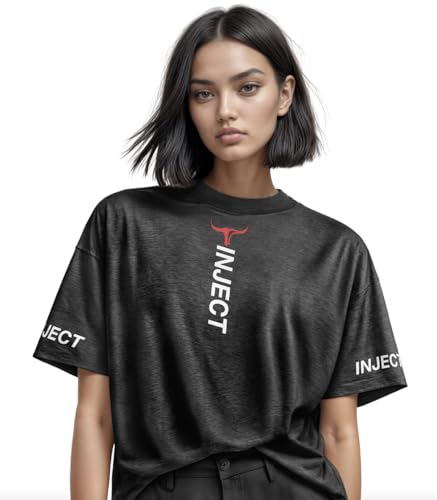 INJECT Drop T-Shirt Oversize Cotone Bianco Unisex