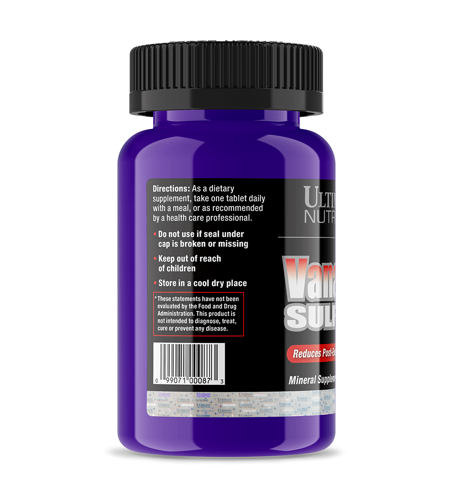 Ultimate Nutrition Vanadyl Sulfate Minerale Compresse Definizione