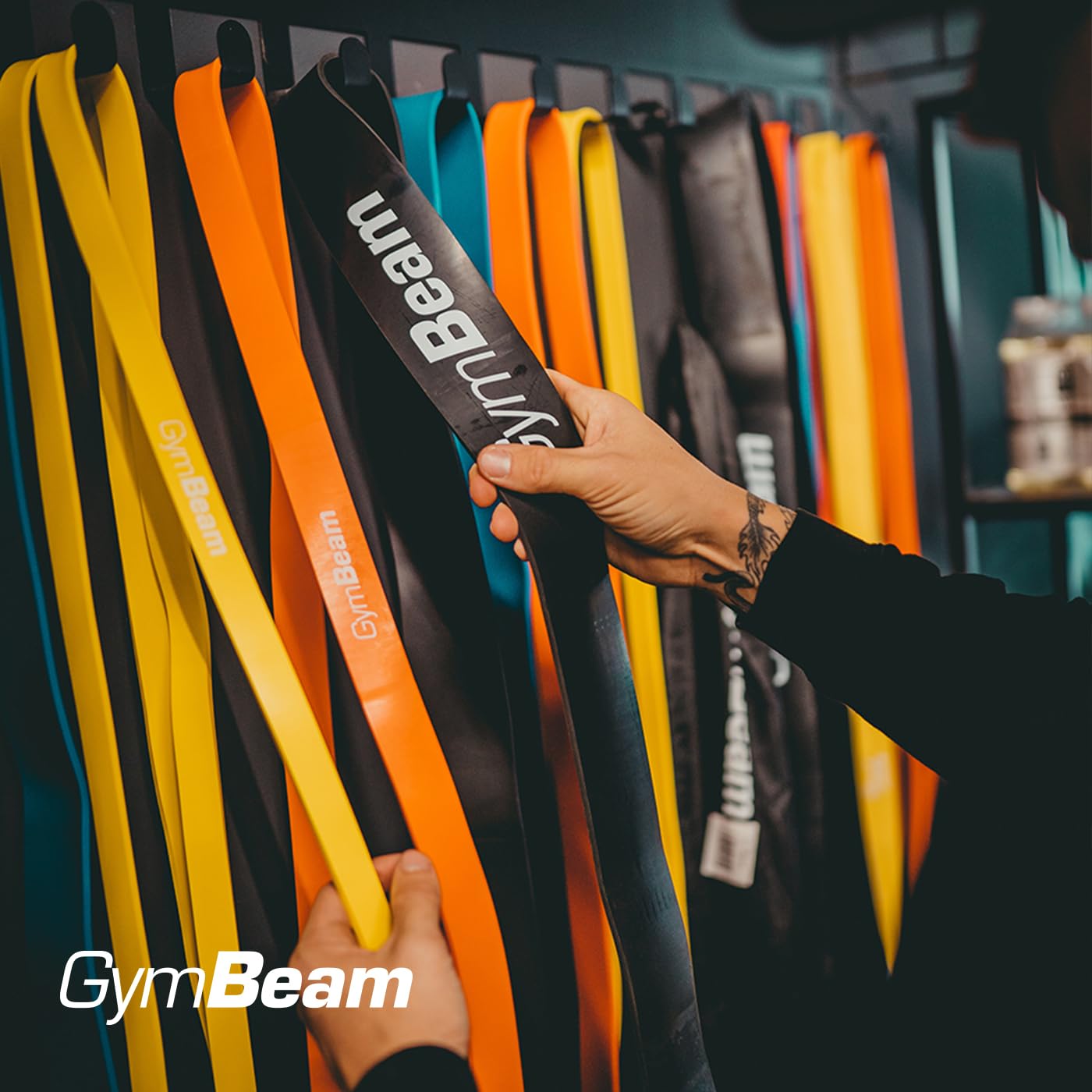 GymBeam Cross Band banda resistenza arancione 13-36 kg
