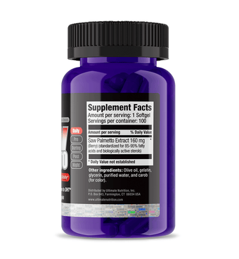 Ultimate Nutrition Saw Palmetto capsule uomo prostata