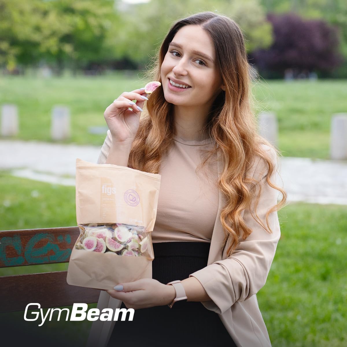 GymBeam Fichi Liofilizzati 100g Frutta Croccante Senza Zuccheri