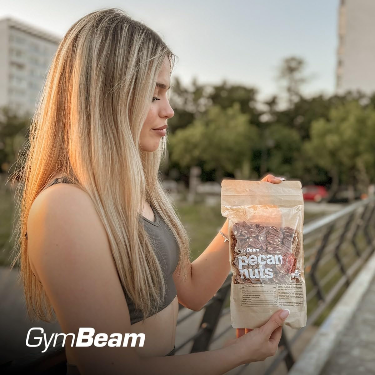 GymBeam Noci Pecan Frutta Secca 500g Omega Dolci