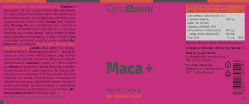 GymBeam Maca Plus Ecdysterone Zinco Capsule Vegane Energia