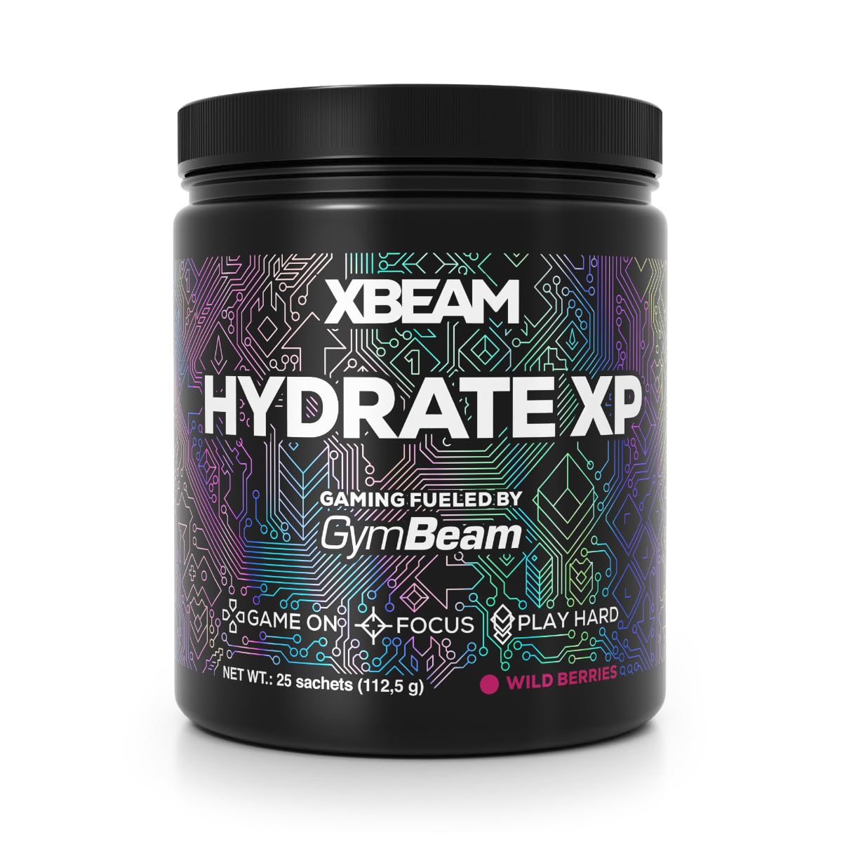 GymBeam XBEAM Hydrate XP Integratore Elettroliti Mela Verde 112,5 g