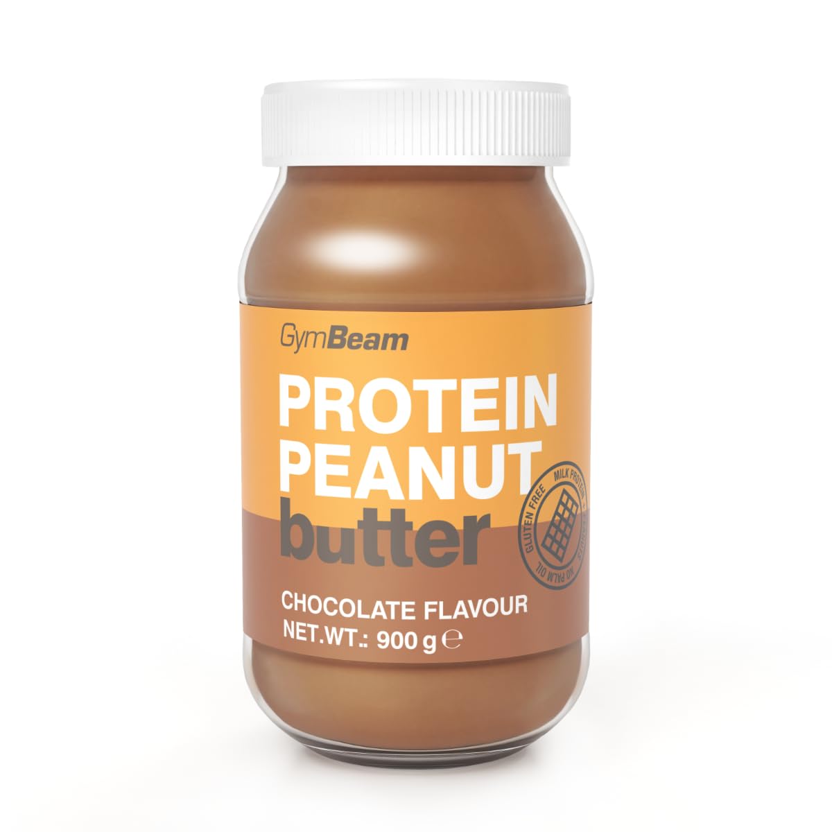 GymBeam Burro Arachidi Proteico cioccolato 900 g senza zuccheri