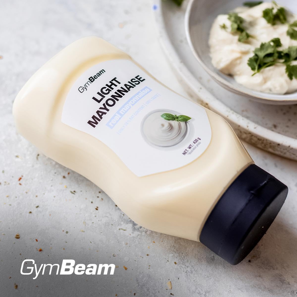 GymBeam Maionese Light 430 ml Senza Glutine e Lattosio