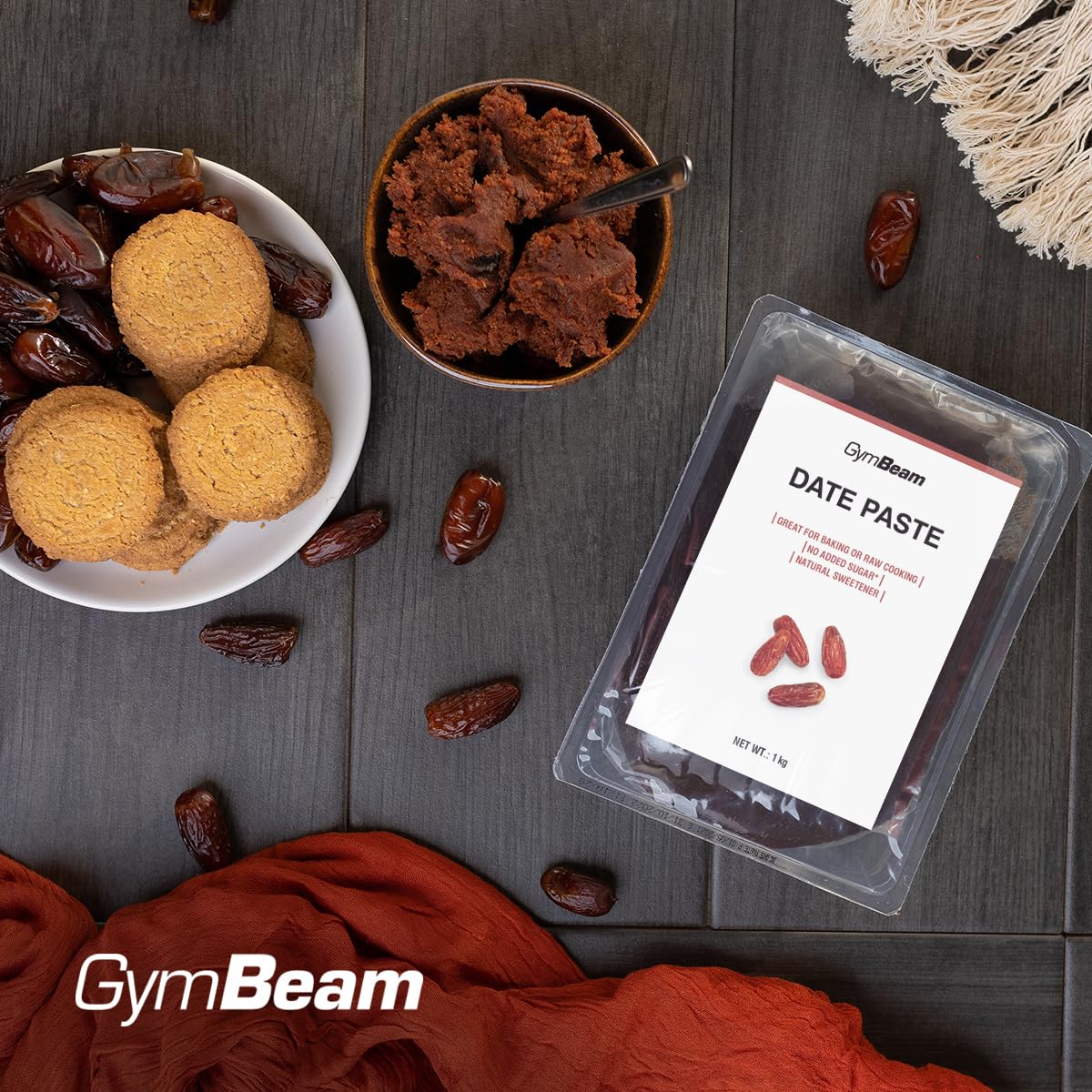 GymBeam Pasta di Datteri Dolcificante Naturale 1000 g