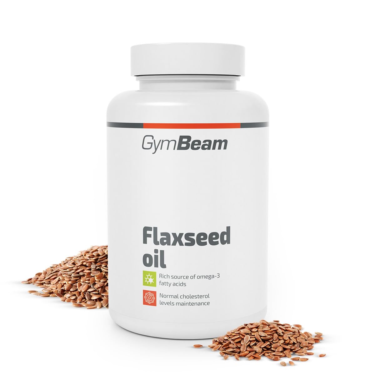GymBeam Olio Semi Lino Capsule Omega 3 6 9 Vitamina E