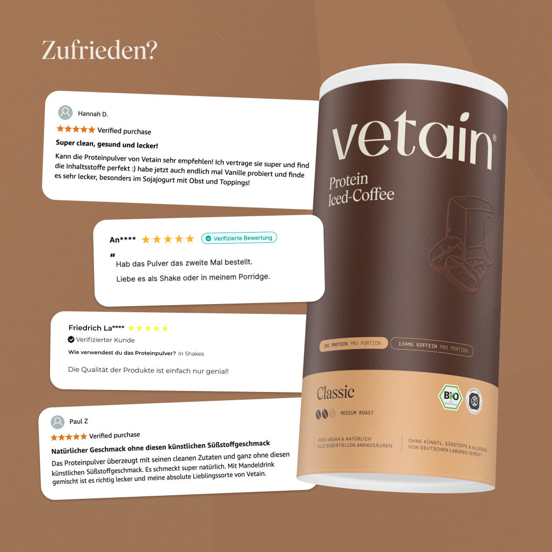Vetain Proteine Vegane in Polvere Iced Coffee Bio 540 g