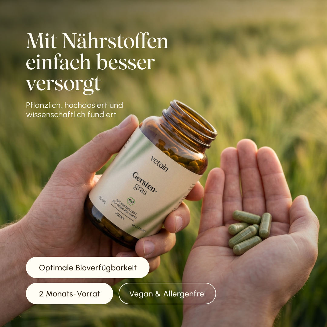 Vetain Barley Grass Integratore 180 Capsule Vegano BIO