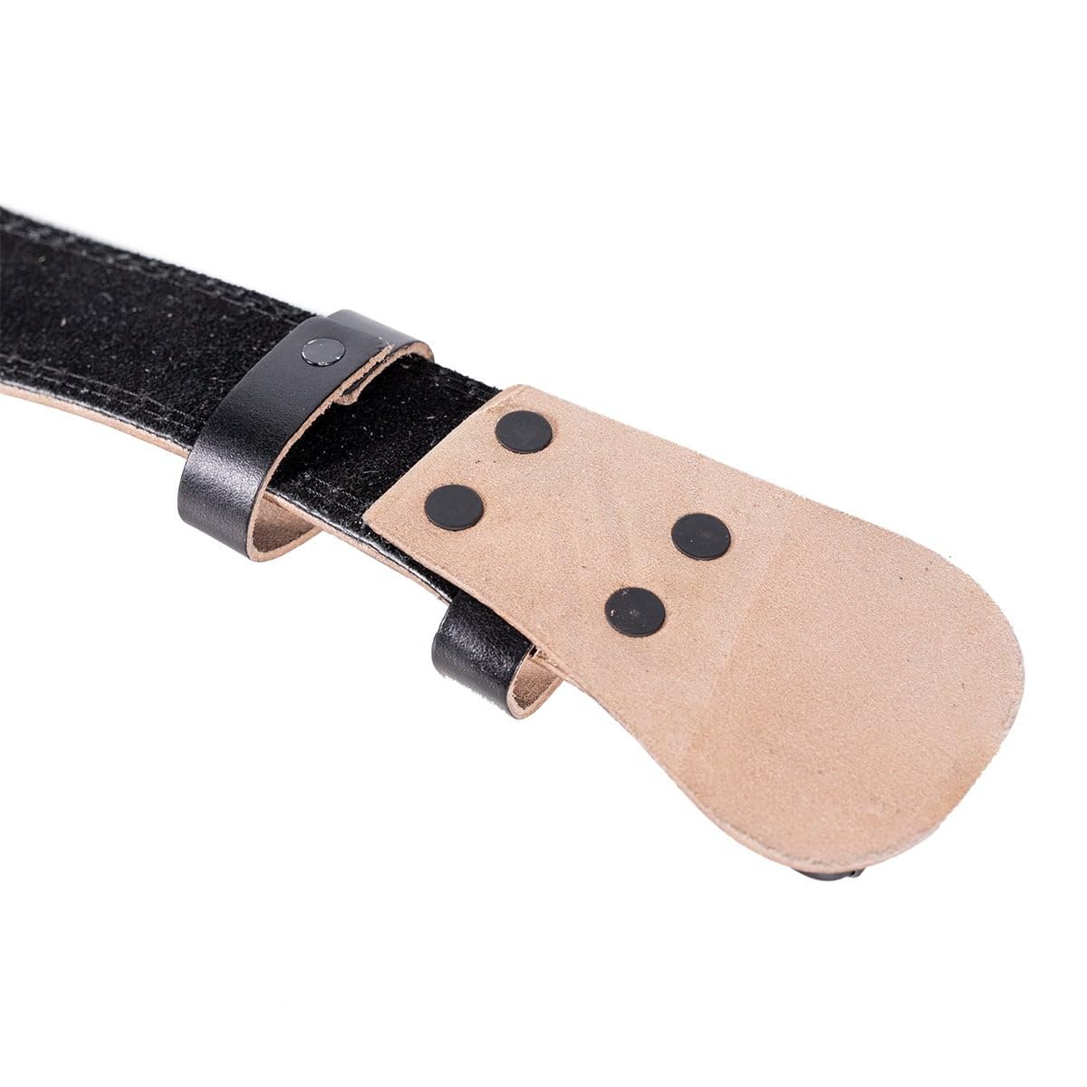 GymBeam Cintura Palestra Pelle powerlifting doppia fibbia nera