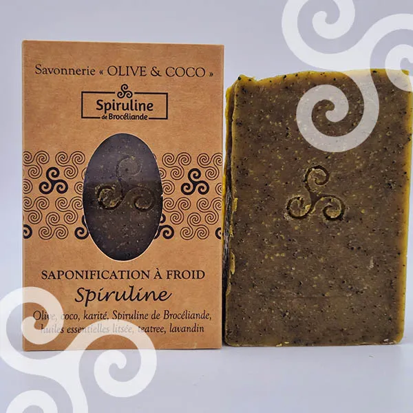 Spiruline de Brocéliande Sapone alla Spirulina Idratante Artigianale
