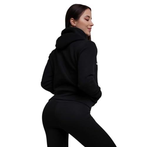 GymBeam Athlete Felpa Donna Hoodie Nero cotone palestra