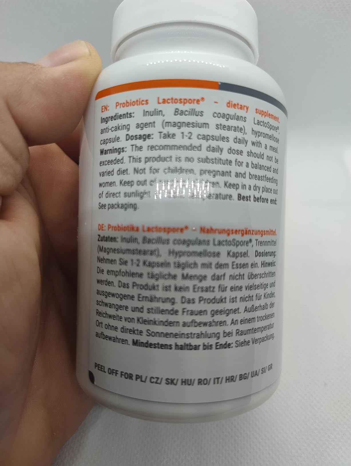 GymBeam Probiotici Lactospore 90 cps 4 Miliardi CFU