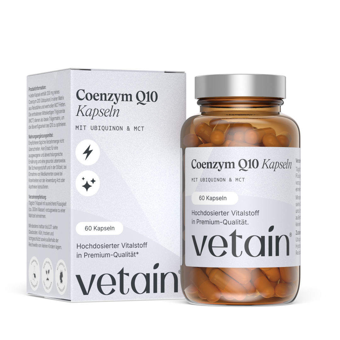 Vetain Coenzima Q10 200 mg Capsule Vegane MCT 60 Pezzi