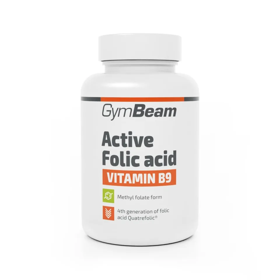 GymBeam Acido Folico Attivo Quatrefolic capsule B9 gravidanza