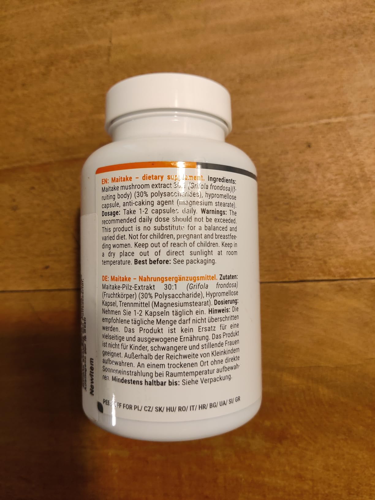 GymBeam Maitake Integratore 90 Capsule Vegano Polisaccaridi