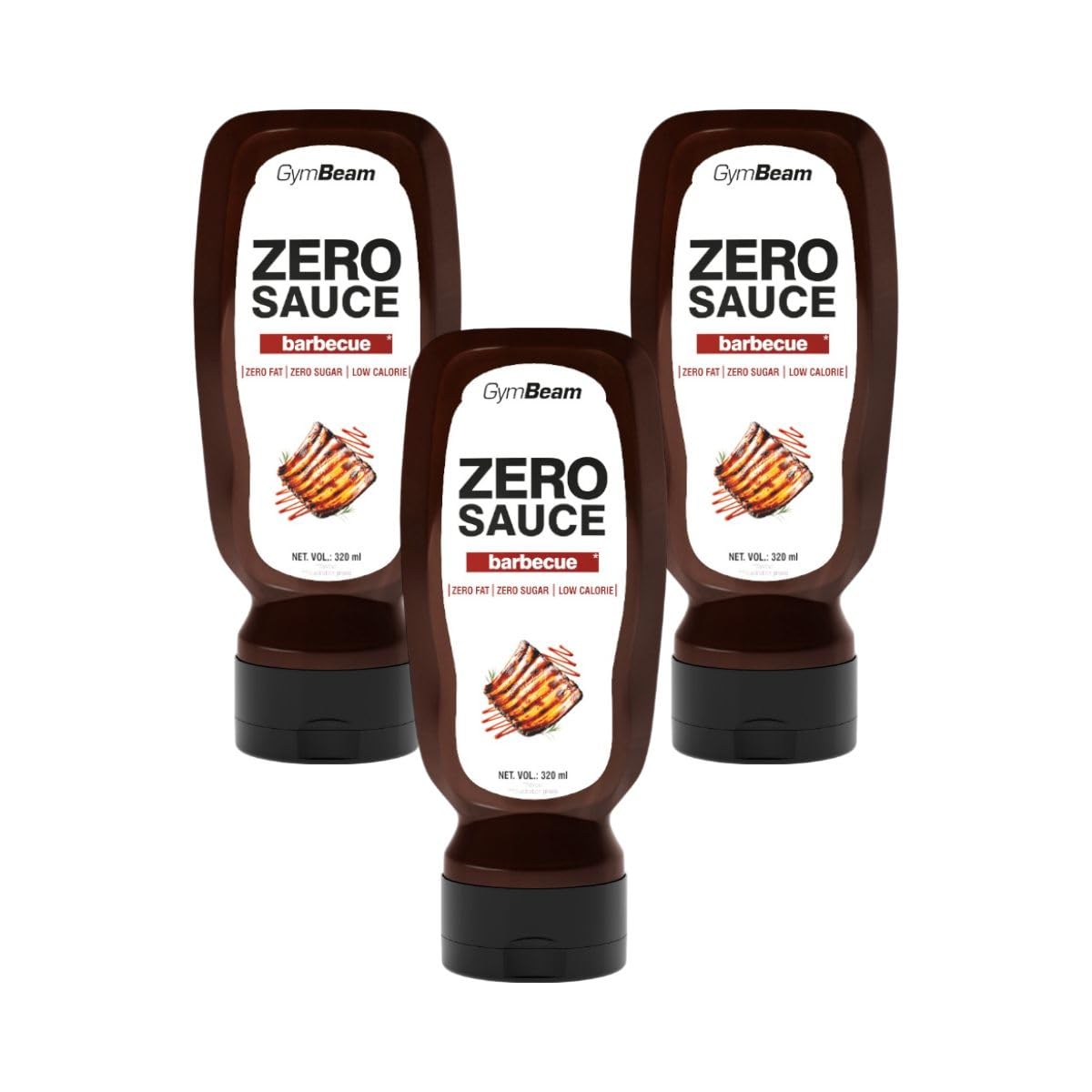 GymBeam Alimentazione Salsa Barbecue ZERO 320 ml Senza Zucchero