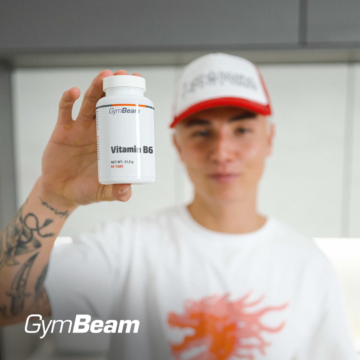 GymBeam Vitamina B6 90 Compresse Integratore Piridossina Fatica