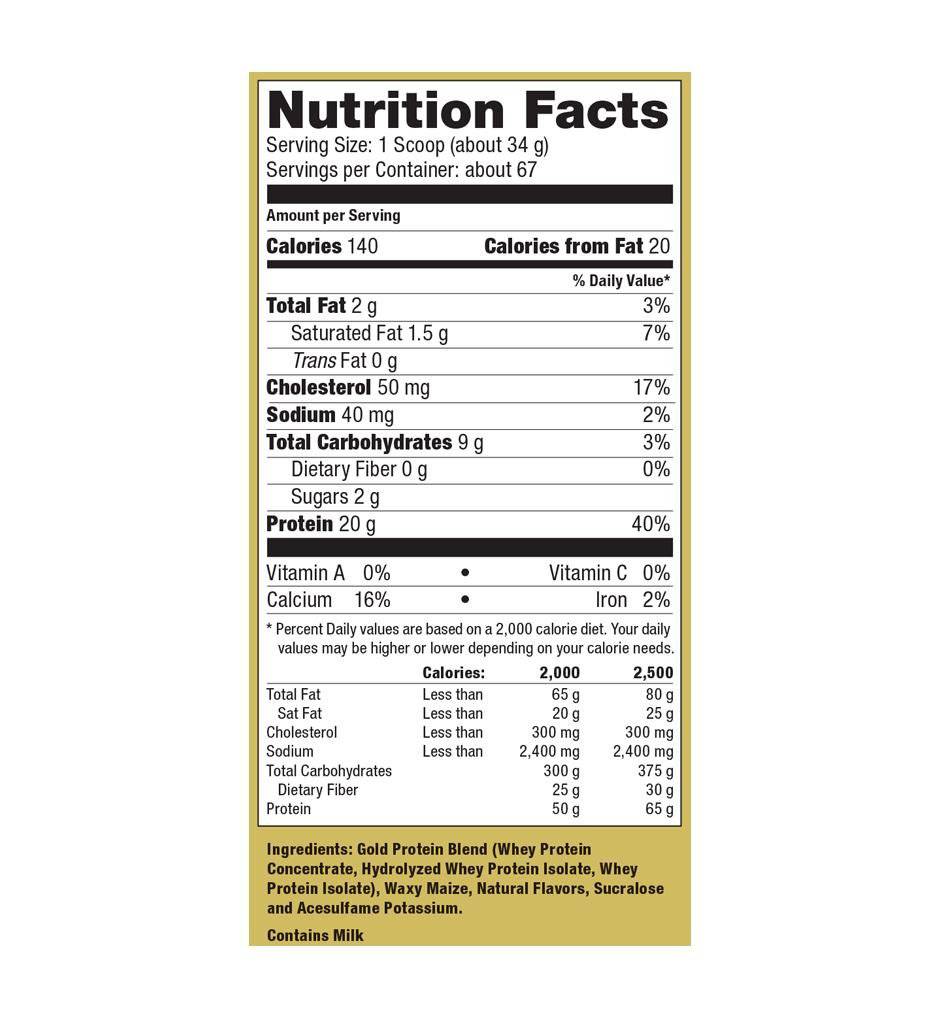 Ultimate Nutrition Whey Gold proteine whey vaniglia 2 lb 20g