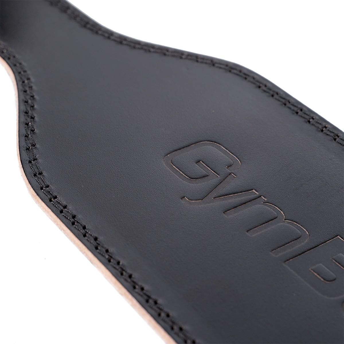 GymBeam Cintura Palestra Pelle powerlifting doppia fibbia nera