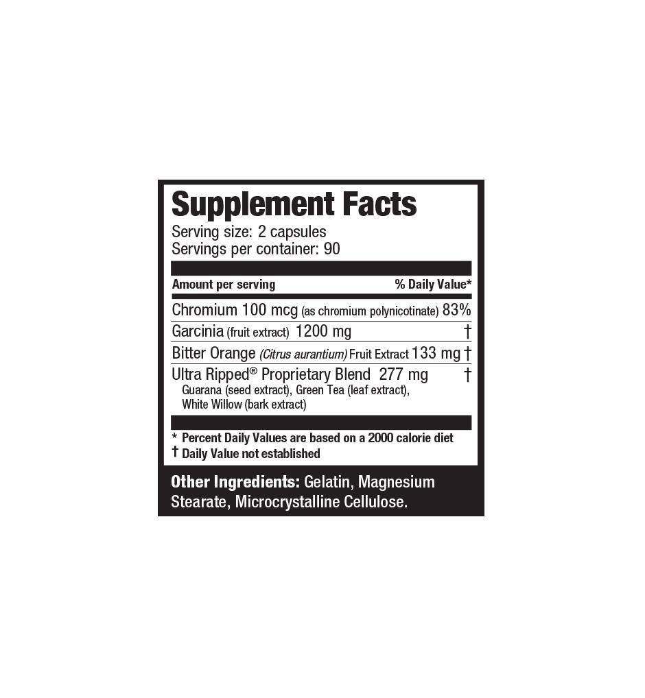Ultimate Nutrition Ultra Ripped Termogenico Brucia Grassi 90 capsule