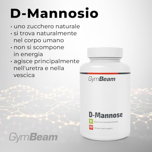 GymBeam D Mannosio Integratore 90 Capsule 1500 mg Vie Urinarie