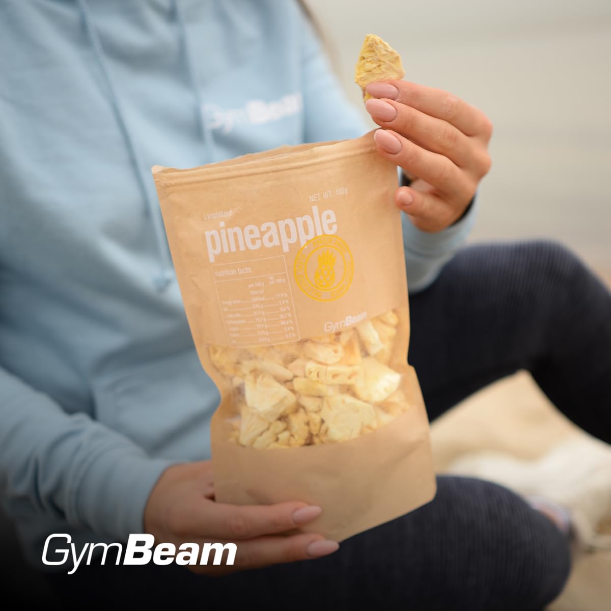 GymBeam Mango Liofilizzato Frutta Croccante Senza Zuccheri Snack