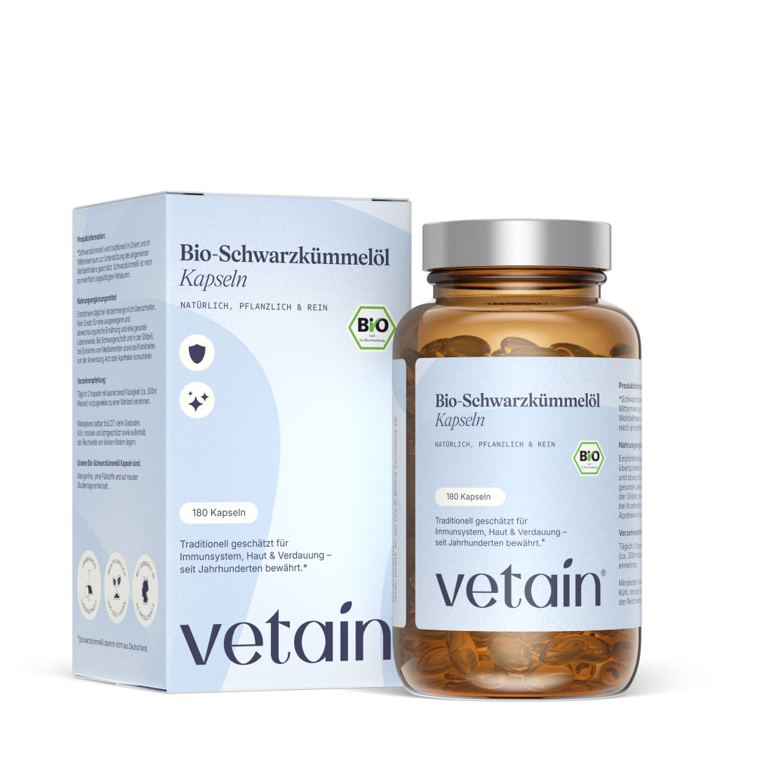 Vetain Olio di Cumino Nero Bio Capsule 180 capsule bio