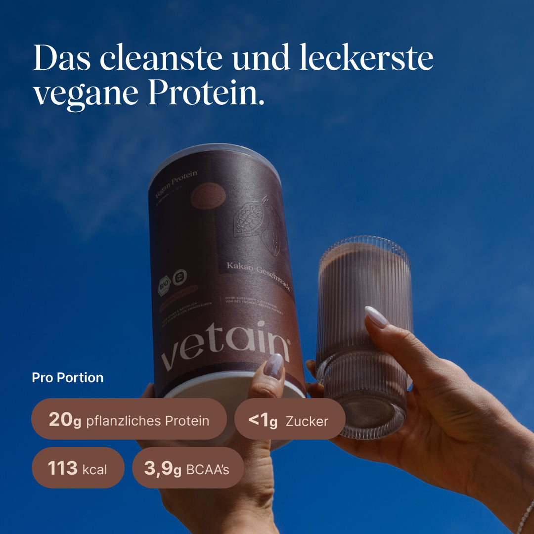 Vetain proteine in polvere cacao 540g bio vegane
