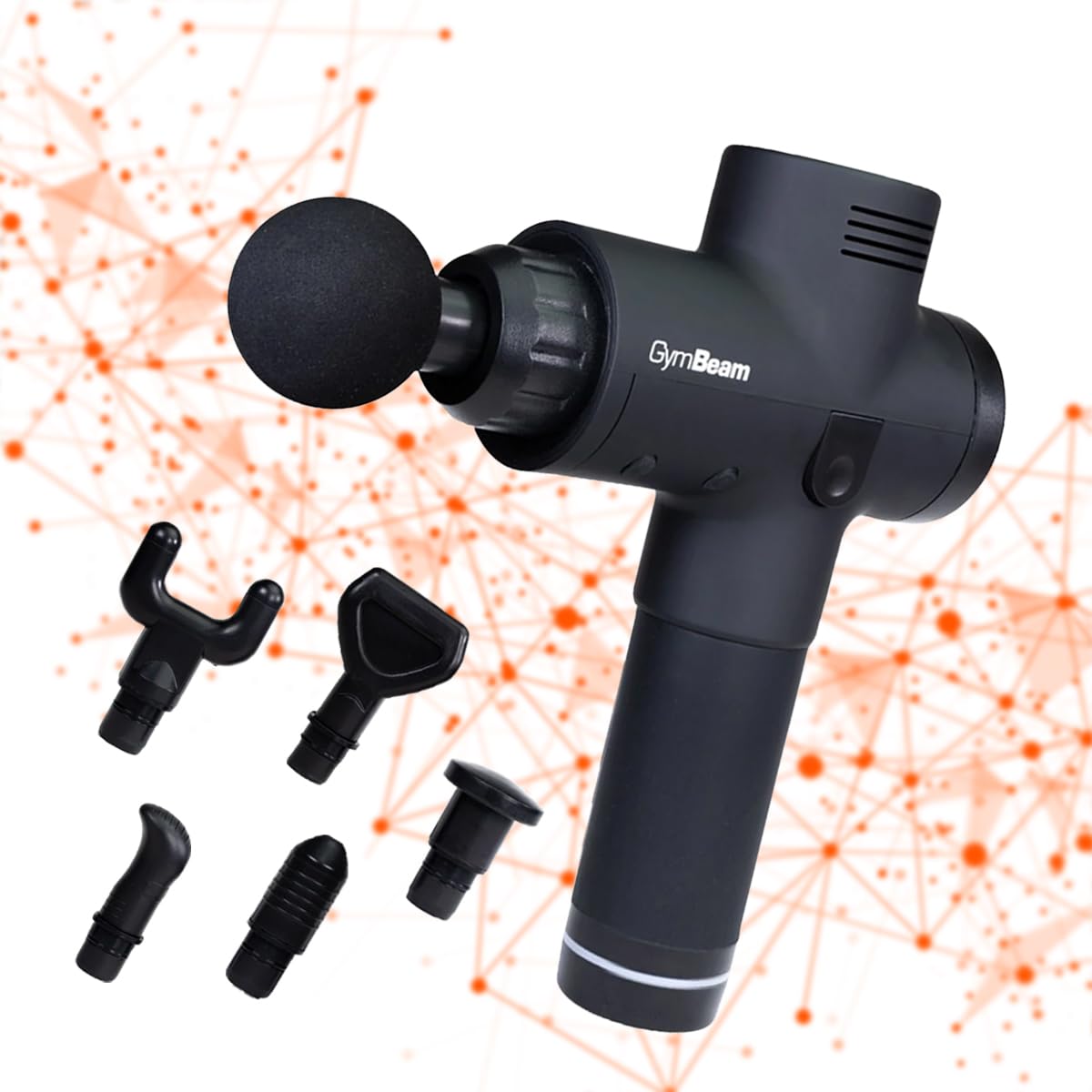 GymBeam Massage Gun VI Pistola Massaggio 30 Livelli Nera