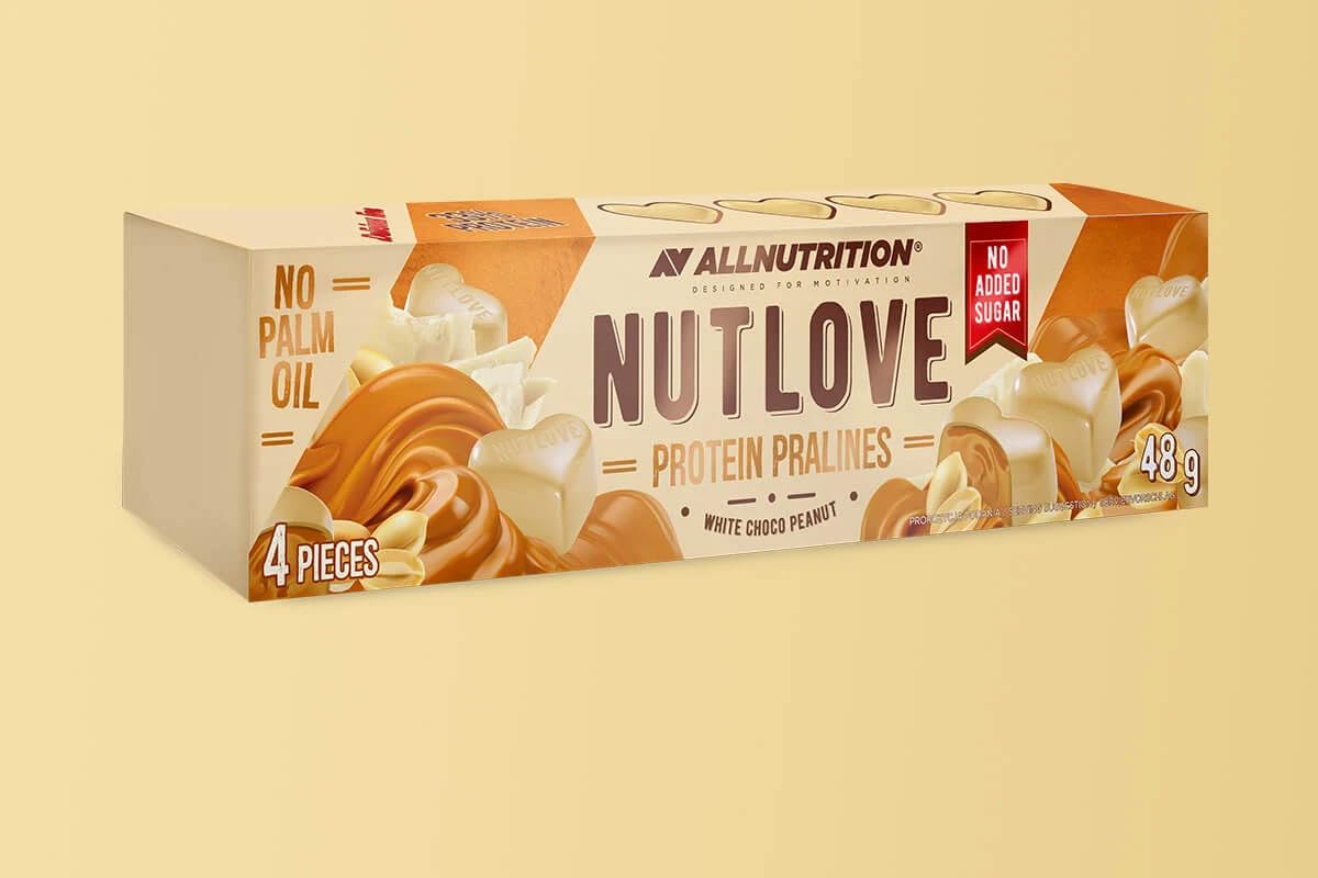 AllNutrition Nutlove praline white choco peanut proteine 48g