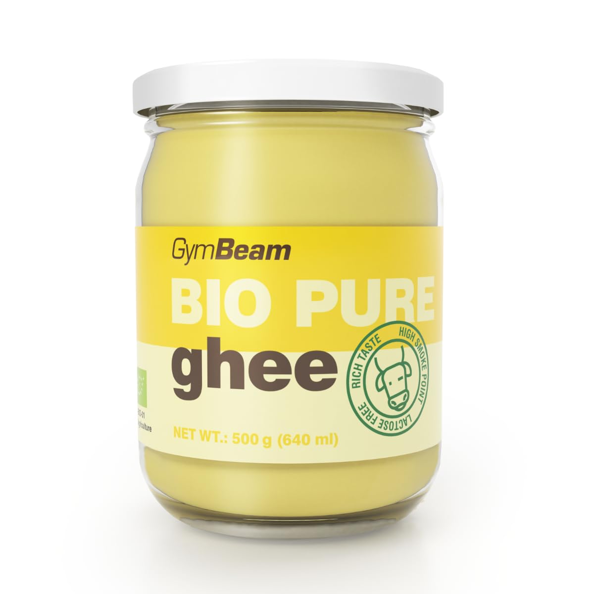 GymBeam Ghee Puro BIO Burro Chiarificato 500 g Senza Lattosio