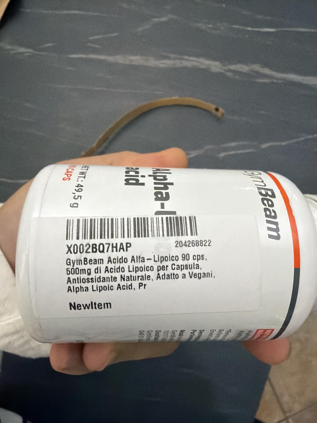 GymBeam Longevità Acido Alfa-Lipoico Capsule 90 pz Vegano