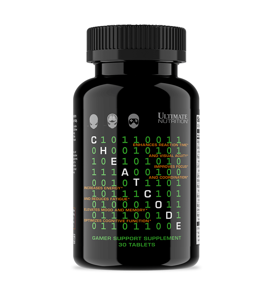 Ultimate Nutrition Cheat Code integratore gaming caffeina focus