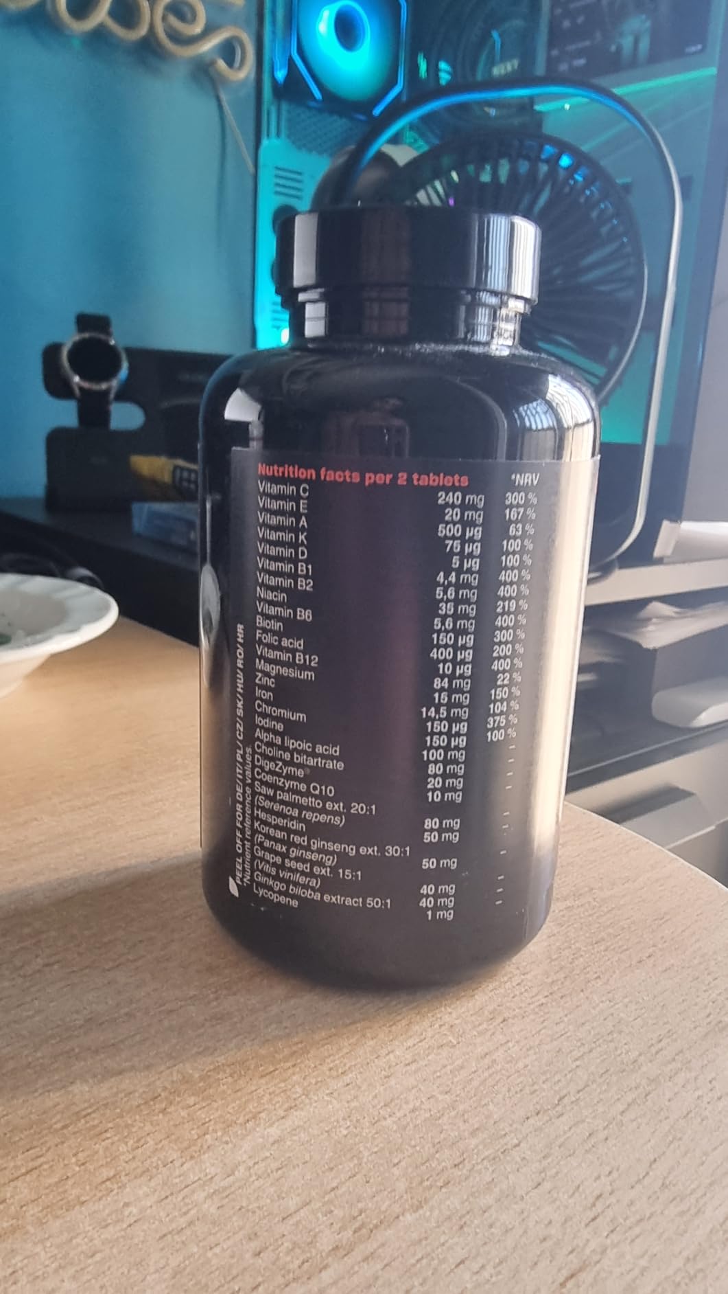 GymBeam Multivitaminico Uomo Multivitaminico 120 cpr 27 ingredienti