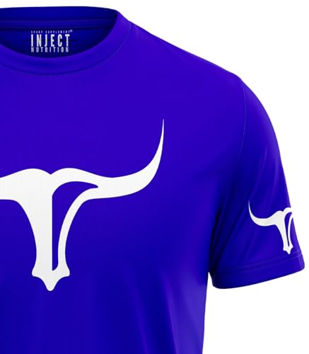 Inject Nutrition T-Shirt Torus maglietta 100% cotone blu logo Torus