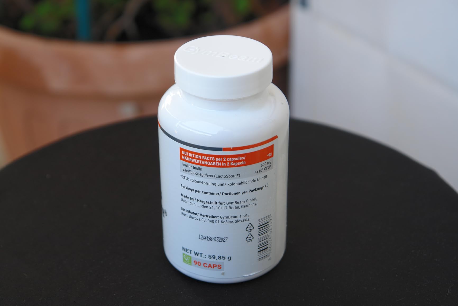 GymBeam Probiotici Lactospore 90 cps 4 Miliardi CFU