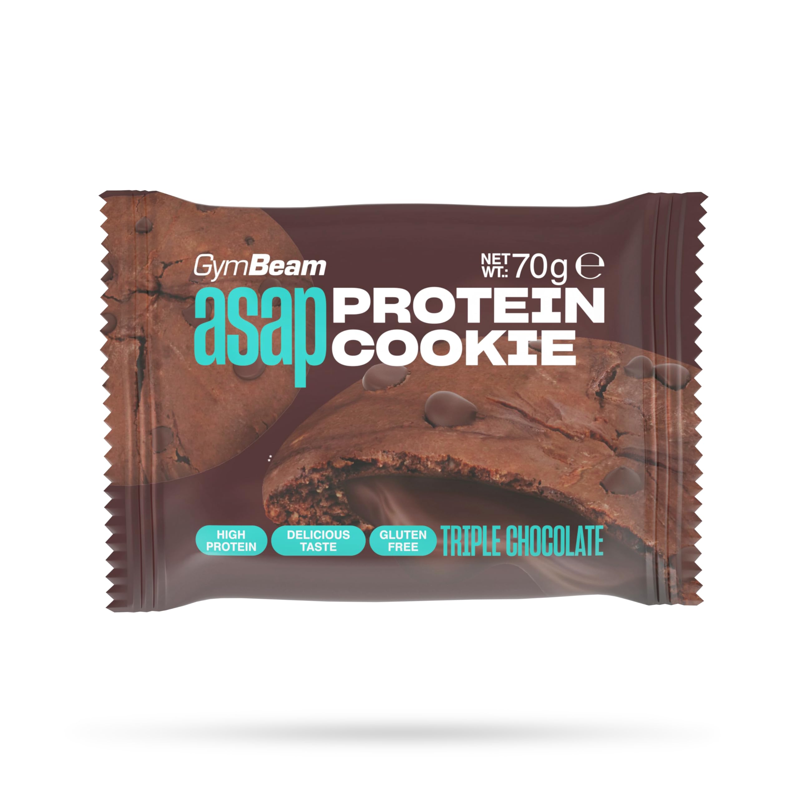 GymBeam ASAP Cookie Proteico Triple Chocolate 10x70g