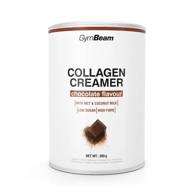 GymBeam Collagen Creamer 300 g polvere cioccolato cocco proteine