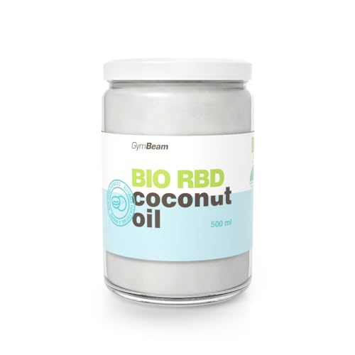 GymBeam Olio di Cocco BIO RBD 500 ml per Cucinare