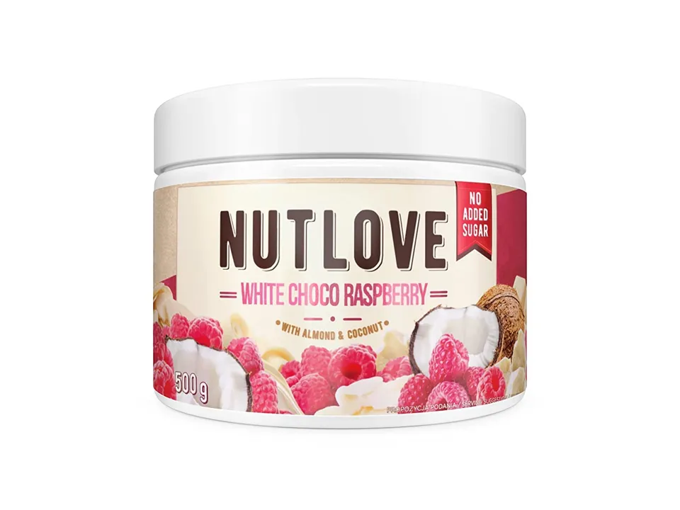AllNutrition Nutlove White Choco Raspberry crema 500g light