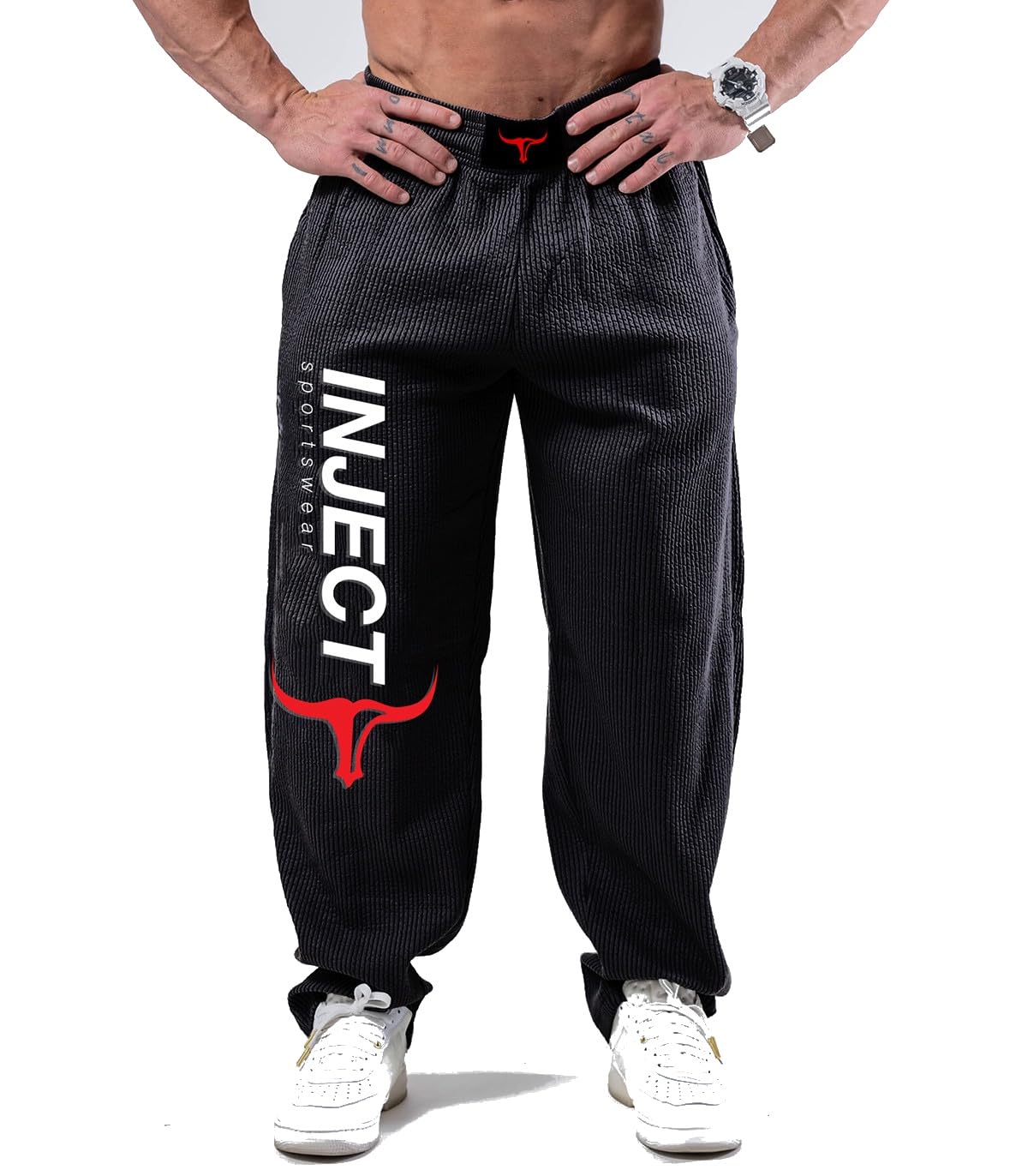 INJECT Hammer Pants Pantaloni Cotone Blu Costine