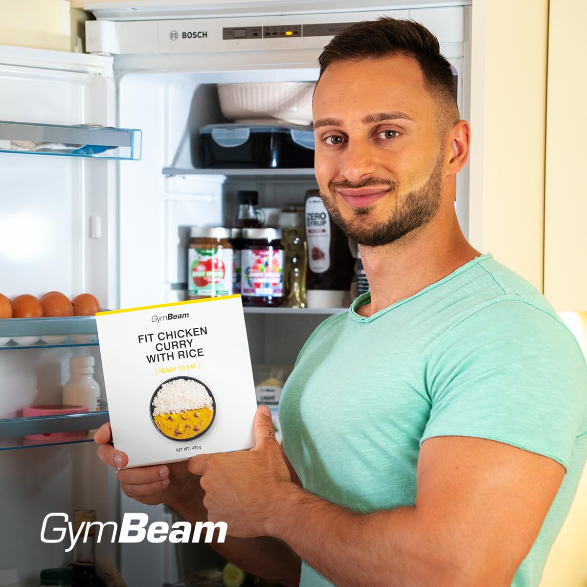 GymBeam Proteine FIT Ready to Eat pasto proteico pollo curry 420 g